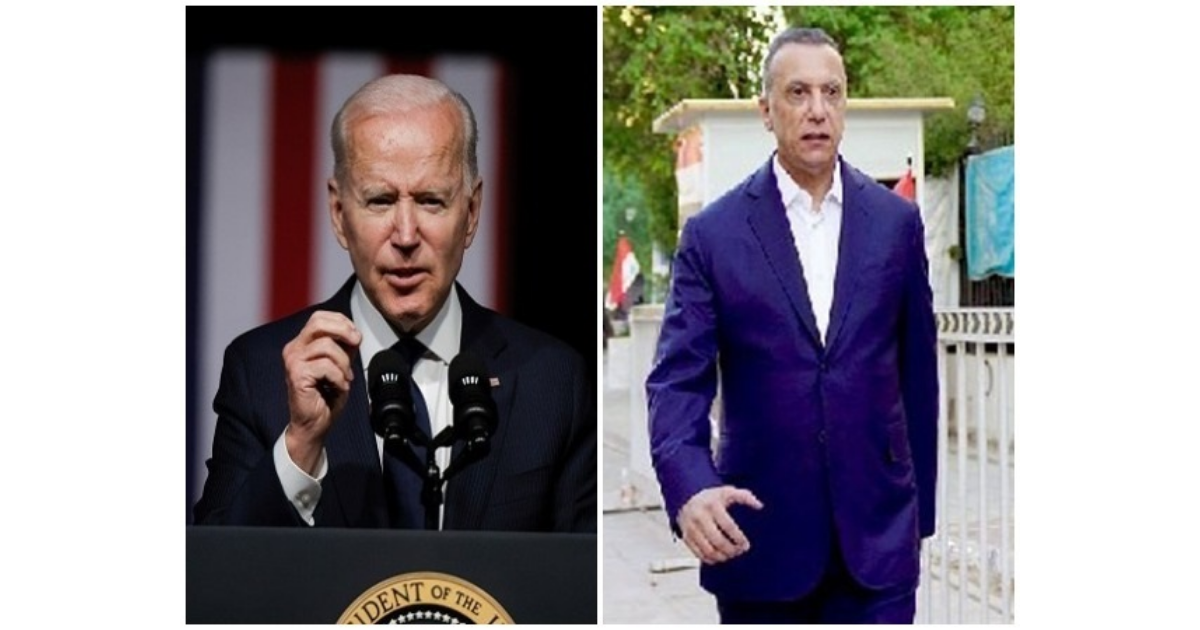 US President Biden urges Iraq 'national dialogue' in call with PM Kadhimi